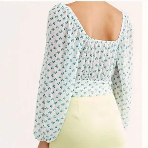 NWT Free People Sweetie Pie Blouse - Picture 4 of 5